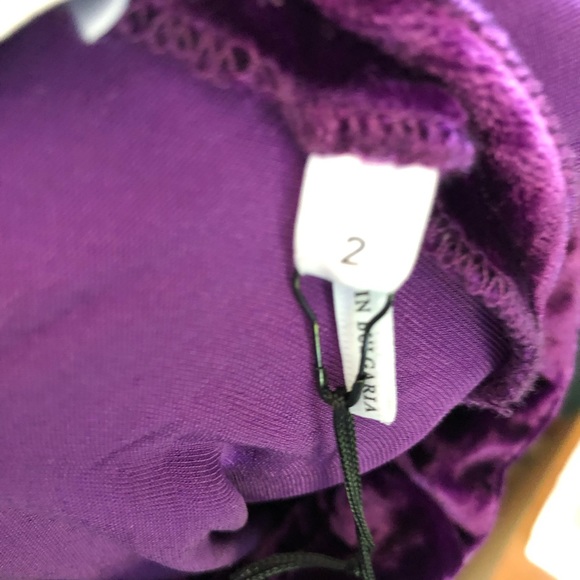 NWT Sandro Purple Velvet Emily Dress - Size M - Picture 9 of 10